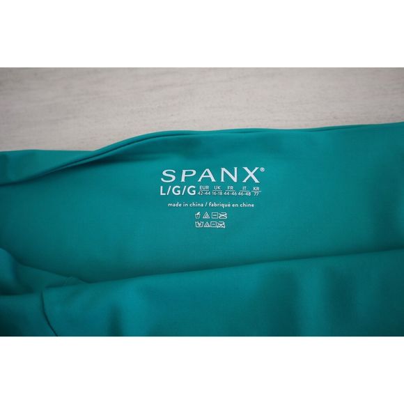 Spanx 50125R Women's Sz L Mystic Green Classic High Rise Swim Brief Bottom - Picture 3 of 8